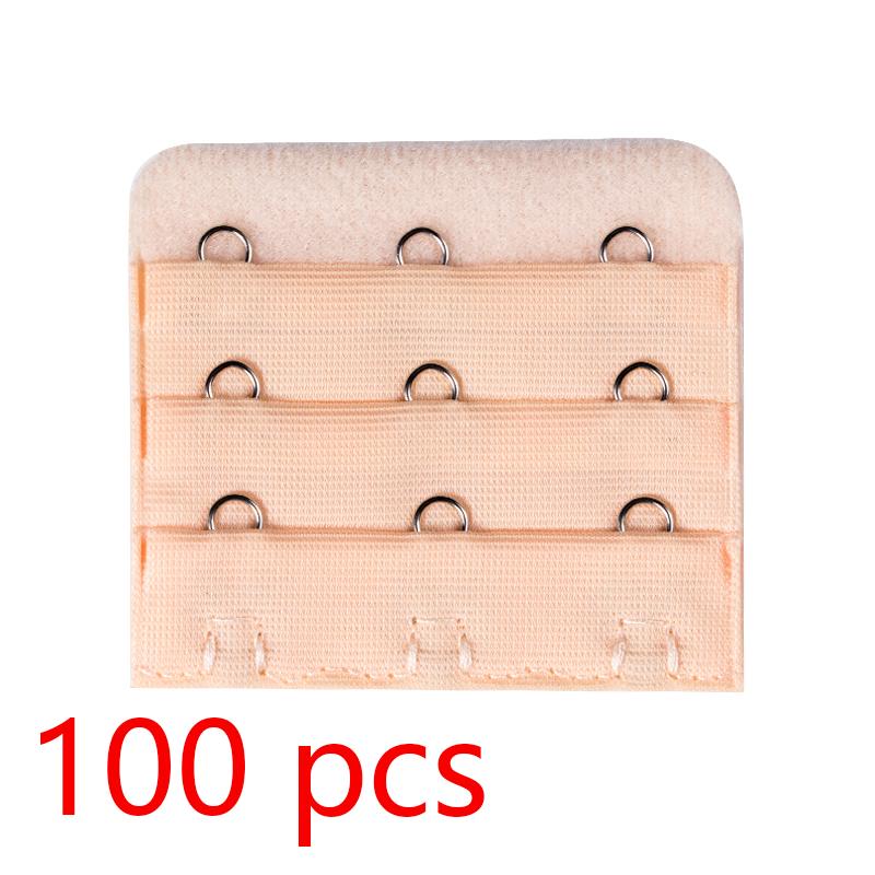 100PCS Bra Extension Lingerie Strap Extender Replacement Womens Accessoires With 3 Hooks Bar Extender Buckle Extension Lingerie