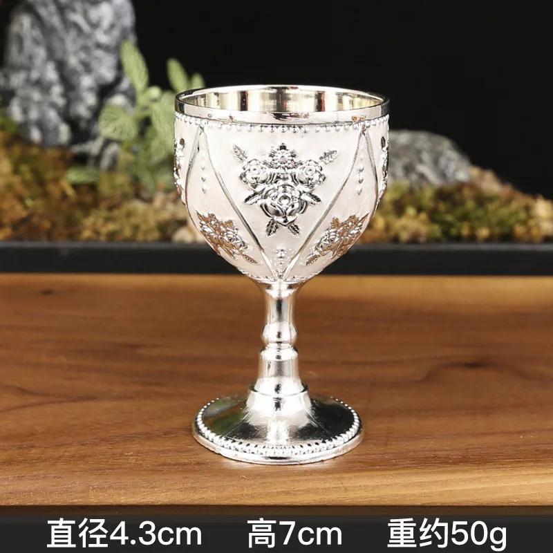 

30ML Wine Glasses Champagne Glasses Beverage Goblet Cocktail Cup Gold Vintage European Style Creative Gift for Bar Home Decor 30ml 2pcs