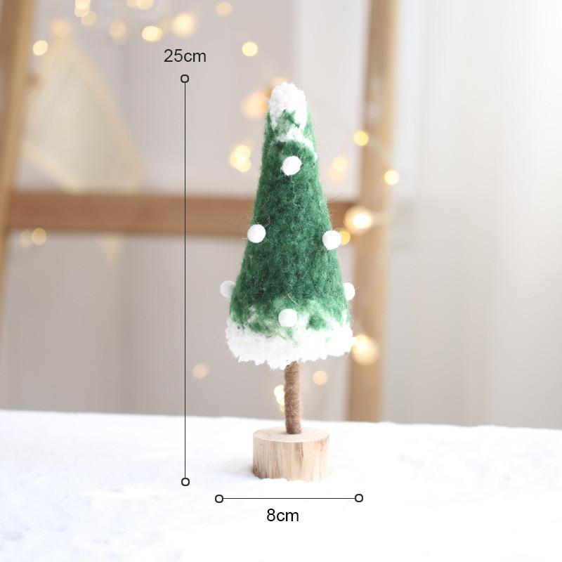 Christmas Wool Felt Tree Ornament For Holiday Decor And Scene Setting