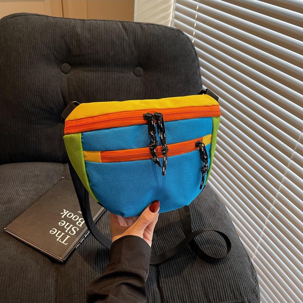 Korean Style Dumpling Shoulder Bag Waterproof Sports Crossbody Bag Nylon Half Moon Bags Unisex