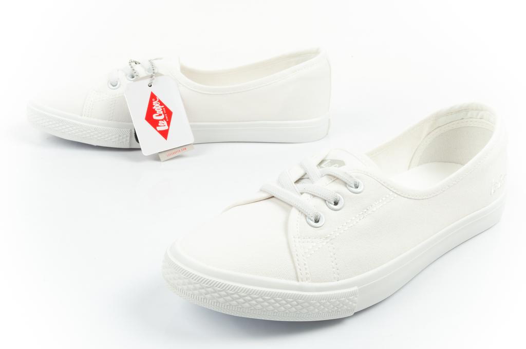 Lee Cooper Lc Flex Canvas Helt Vit Dam [LCW-26-02-4044L] storlek 39
