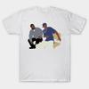Men Black Print T-shirt Friday No-Cut Transfer Paper Print Cotton Tshirt