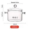 Naijiang High Borosilicate Glass Transparent Stew Pot