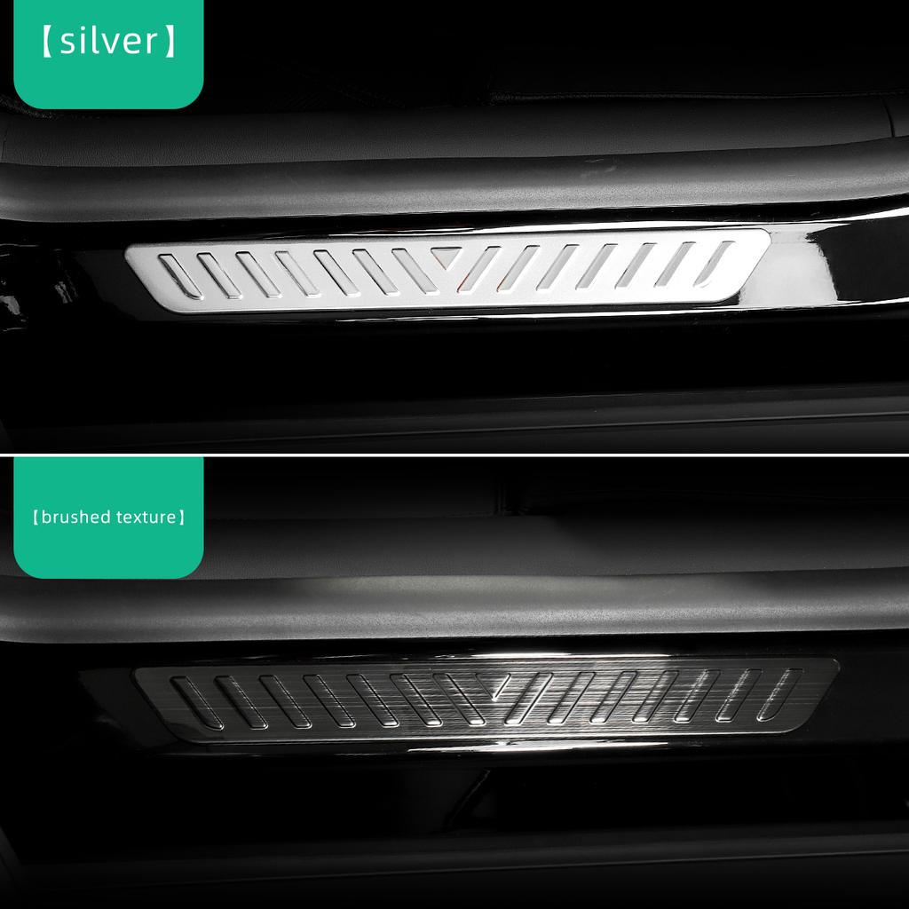 For Tesla Model 3 Y Car Threshold Protection Decorative Strip Stainless Model3 2023 Door Sill Protector Threshold