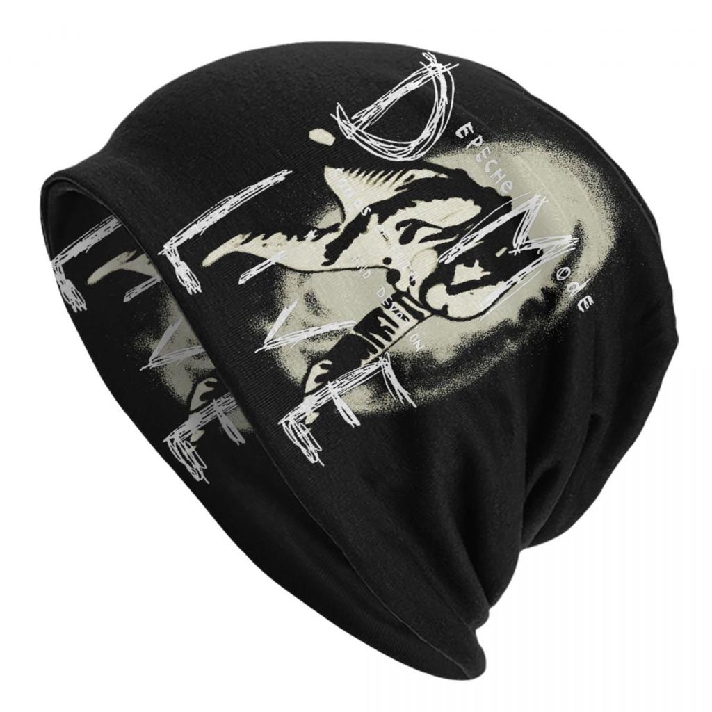 Custom Depeche Cool Mode Electronic Rock Beanie Cap Unisex Winter Warm Bonnet Femme Knit Hats Outdoor Skullies Beanies Caps