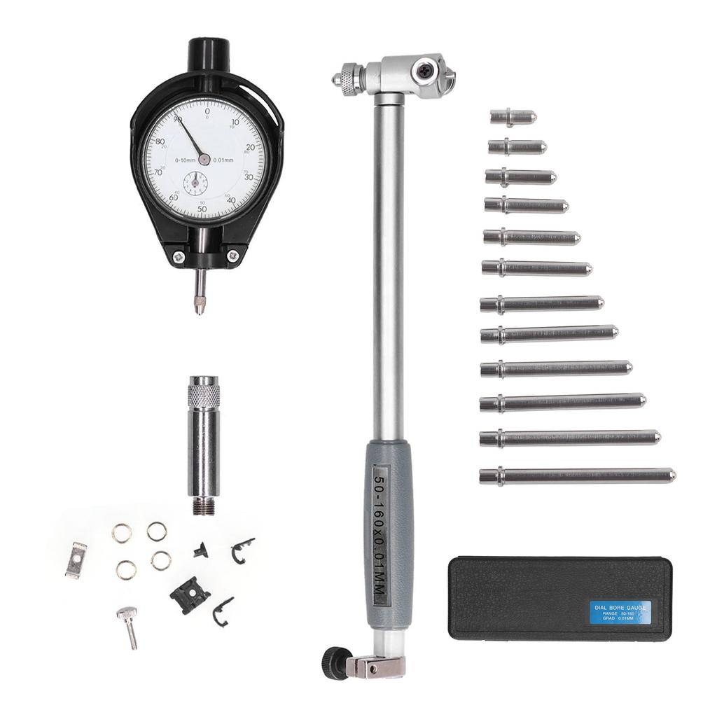 Messuhr-Set 0,01 mm Genauigkeit Aluminiumlegierung Messwerkzeug mit 50?160mm Bereich