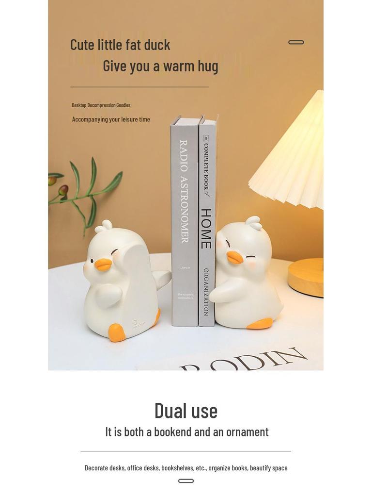 Cartoon Yellow Duck Resin Bookend Ornament