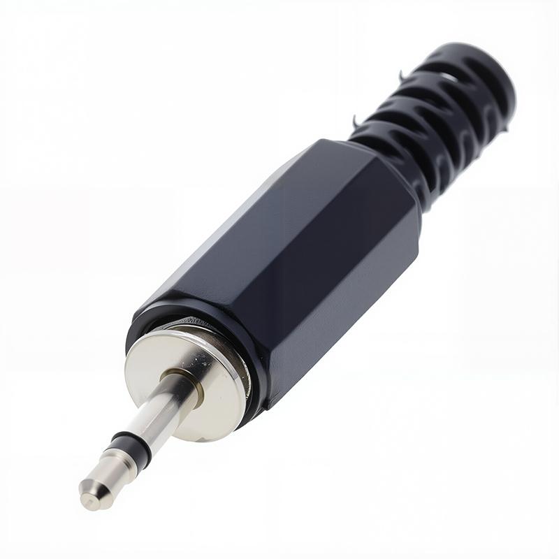 

2.5mm Male Plug 2Pole 3Pole Audio Connector 2.5 Mono Stereo Plugs with Black Plastic Housing 5pcs