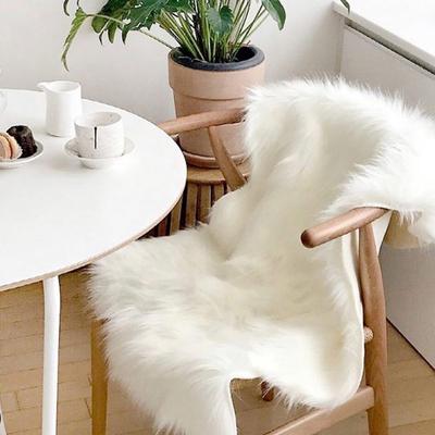 Soft Faux Sheepskin Fur Rug Artificial Wool Sheepskin Parlor Sofa Hairy Carpets Washable Indoor Seat Rugs Decorative Mat
