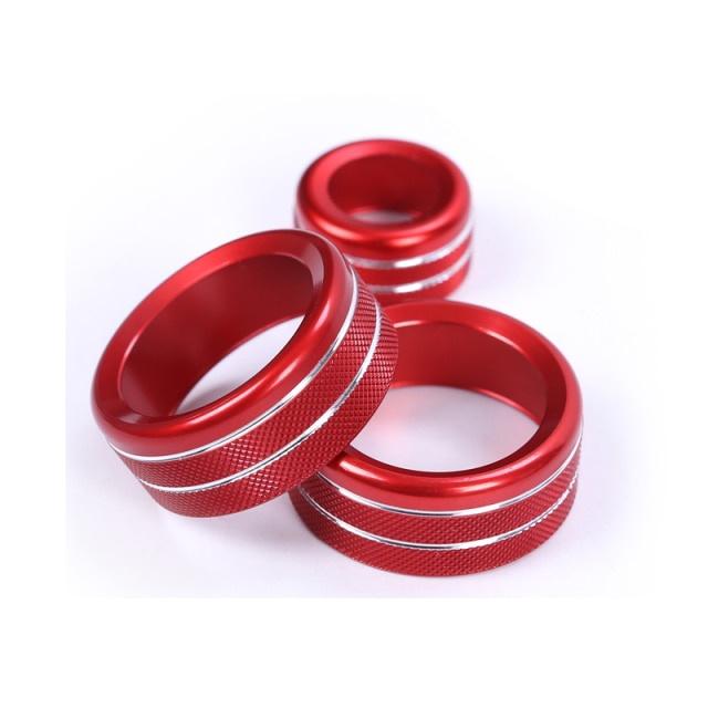 Ручка кондиционера, кнопка управления громкостью звука, круглая декоративная накладка, кольцо, крышка для B + W 1 2 3 3GT 4 серии X1(С кнопкой АВТО) 2016-2019 X1 F48 красный