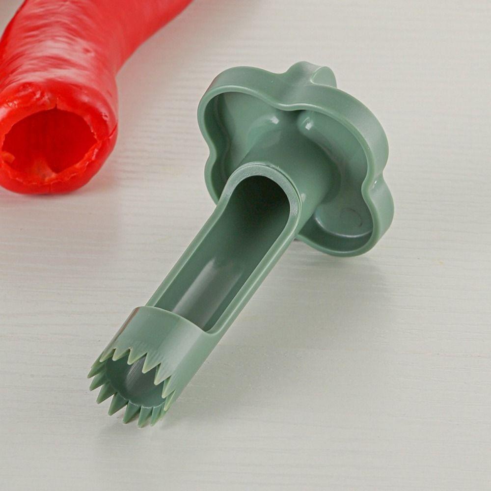 Food Grade Colored Pepper Corer Twist Pepper Core Remover Vegetable Coring Tool  Tomato