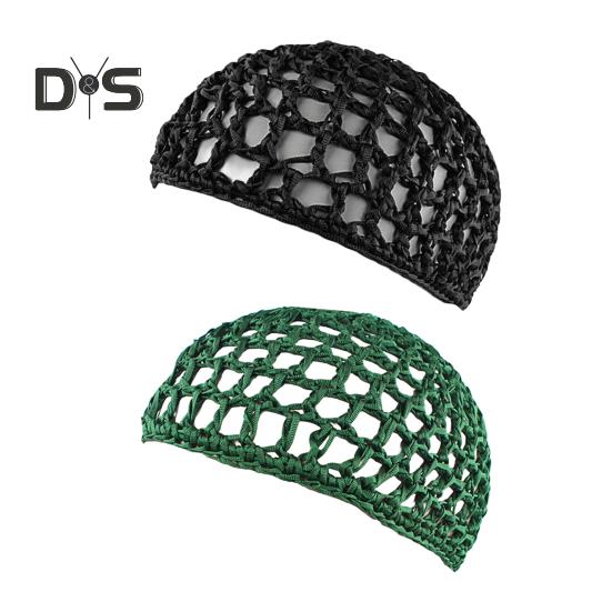 2 Pcs Nightcap Thick Yarn Crochet Elastic Hollow Out Net Multi-Purpose Mesh Cap for Sleeping Daily Wear Sleeping Hair Cap for Short To Medium Length