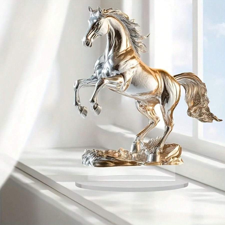 Elegant 2D Acrylic Horse Statue, NOT 3D!!!! - Classic Flat Design, No Potricate Detailing, Horse Lover Gifts