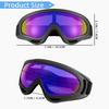 Motorcycle Goggles 5 Pairs Dirt Bike Goggles UV Protection Ski Glasses Riding Dust And Windproof ATV Glasses With 3 Skull Face Mask For Men Women