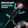 Electric Bionic Wall Climbing Gecko Toy for Kids Rechargeable Remote Control Lizard with LED Eyes Dual Mode for Floor Wall Gift