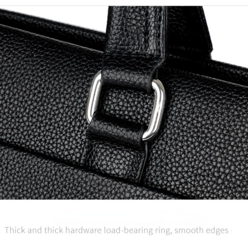 Men's Bag Handbag Soft Leather Large-capacity Casual Business Shoulder Bag Messenger Business Briefcase Men