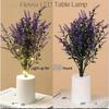 LED Tulip Rose Flower Lamp – Romantic Bedside Night Light, Simulation Bouquet for Home, Bedroom, Wedding & Decorative Display (Warm White)