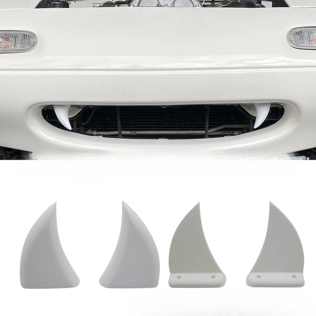 Car Front Grille Teeth Decor 3D Printed Vampire Tooth Decor Suitable for Cars Truck or SUV Halloween Decor
