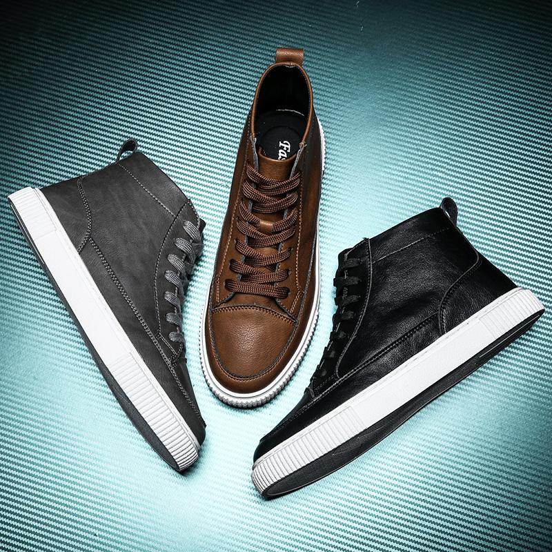 Bottes pour Hommes Légères Antidérapantes de Haute Qualité 2024 Automne Nouvelles Chaussures Décontractées pour Hommes Mode Confortables Respirantes Chaussures de Ville 44