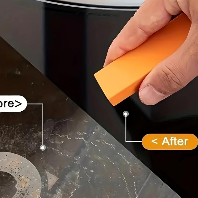 1pcs, Easy Limescale Cleaning Eraser, Bathroom Faucet Water Scale Cleaning Eraser Wipe, Descaling Cleaning Eraser For Kitchen Stove Sink Pot Scale
