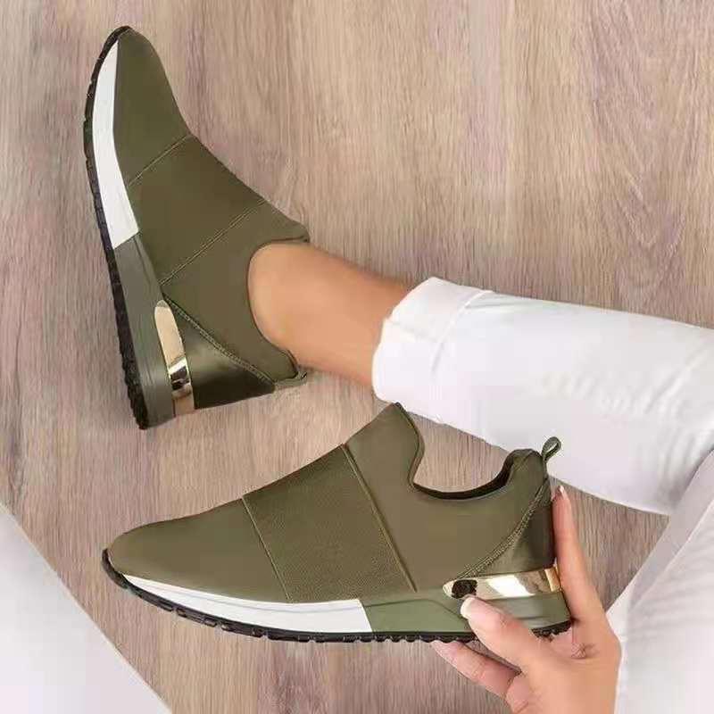 2021 Trendy Lightweight Breathable Women's Sports Shoes - Large Size, All-Season, European & American Style