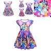 Bluey Bingo Print Cosplay Dress For Kids Halloween Or Theme Party Ready!