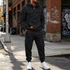 Men's Casual Multi-Pocket Set, Hoodie and Jogger Pants Two-Piece Outfit