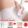 Rasoir Électrique pour Femme Imperméable Indolore Tondeuse à Cheveux pour Bikini Corps Jambes Visage Aisselles Épilation Sans Fil