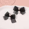 Bow-shaped Diamond-encrusted, Trendy and Fashionable, Versatile, Light Luxury Earrings and Stud Earrings for Women