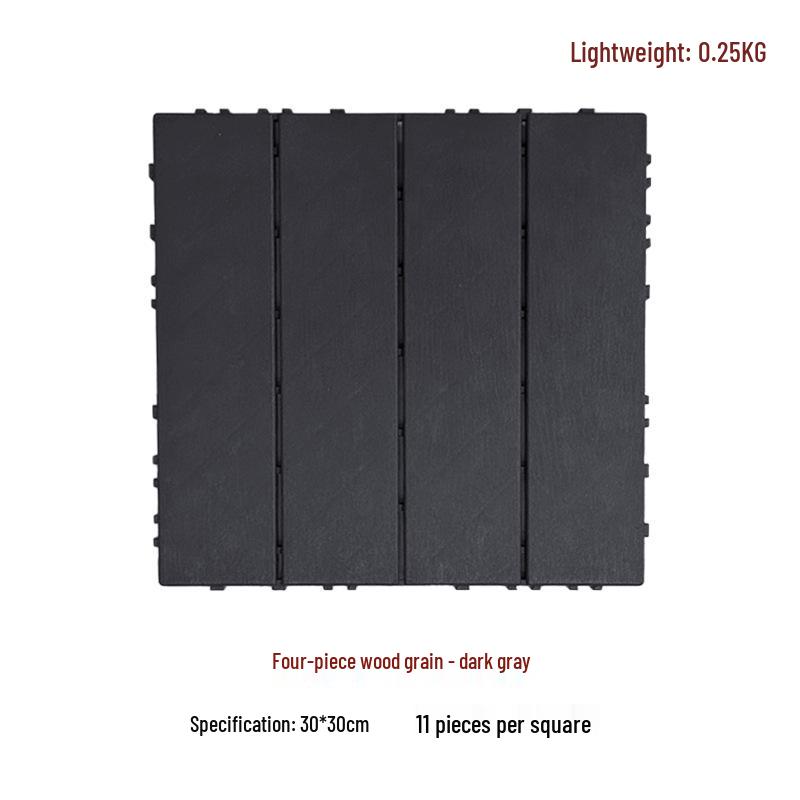 Suelo de Plástico Compuesto para Exteriores de Encastre 30x30 para Jardín/Balcón