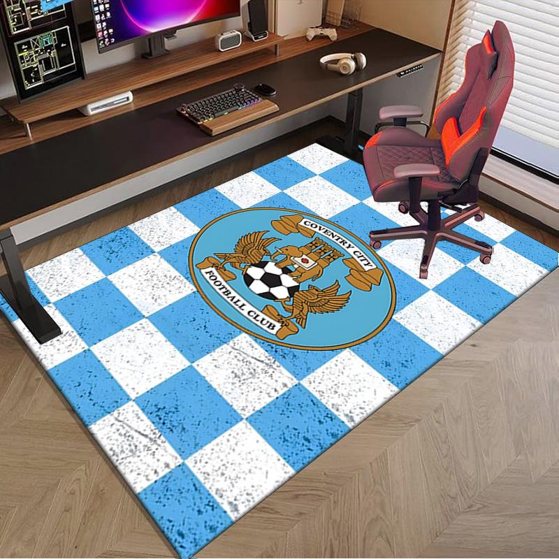 Newcastle United Crest Printed Area Rug for Office, Chair Rug, Decorative Carpet Floor Mat, Large Size Fan gifts Christmas gifts