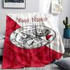 1PC Ajax Fan Gear Custom Name Patterned Flannel Blanket Suitable For All Seasons For Home Decor Warmth And Comfort Gifts Holiday Present