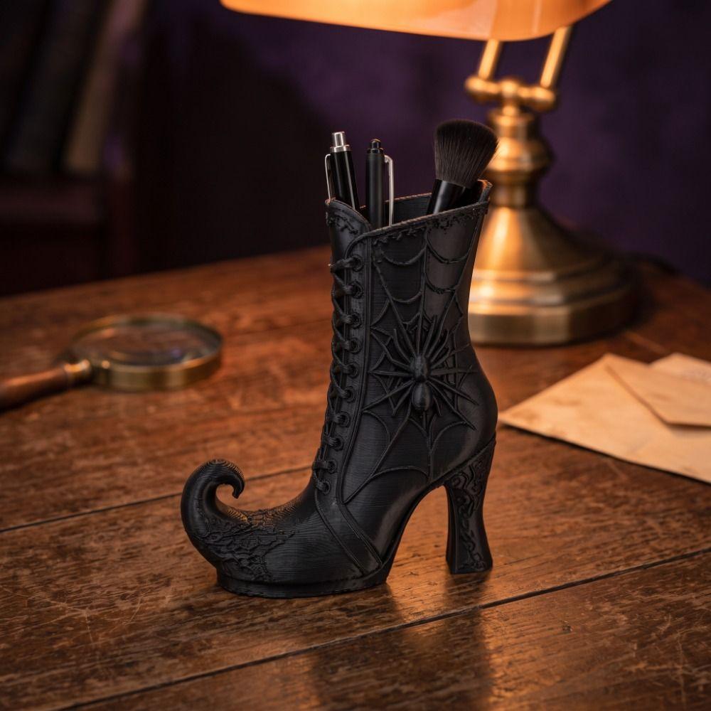 Gothic Witch Boots Mini Vase Vintage Halloween Witch Boots Vase Home Decor