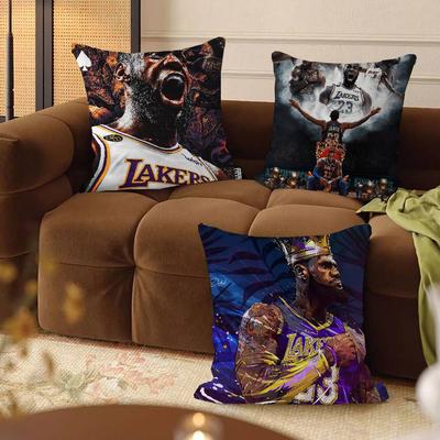 Gwiazda Koszykówki L-LeBron J-James Poszewka na Poduszkę Dekoracyjna Poduszka Sofa Wystrój Domu Etui Poszewki na Poduszki