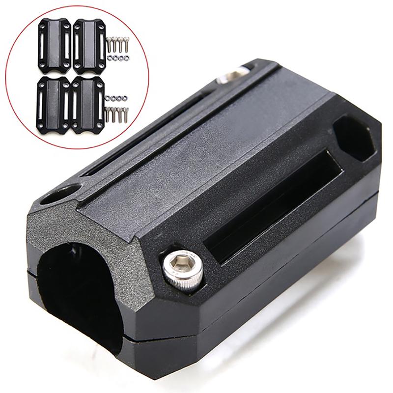 2X 25mm Motorrad Motor Schutz Schutz Stoßstange Dekor Block Crash Bar