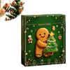 Christmas Advent Calendar 24 Day Countdown 2026 Gingerbread Man Calendar, Decoration for Kids Adults Adults, Festive Holiday Tabletop Tree Ornaments