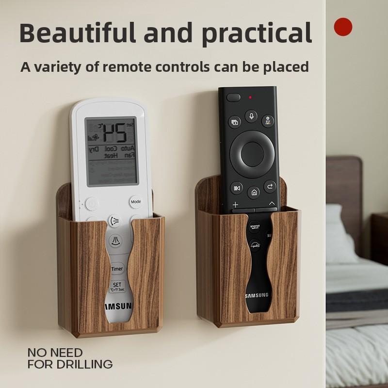 Modern Minimalist Abs Wall Mount Remote And Phone Organizer For Bedroom Storage