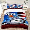 Cat Fish Print 3Pcs Bedding Set,Duvet Cover with 2 Bedro,Pillowcase Home Birthday Gift