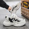 Zapatillas Casuales de Moda para Hombre Moda de Primavera Transpirables Zapatillas de Plataforma Hombre Antideslizantes Con Cordones Zapatillas para Correr Malla Zapatillas De Hombre