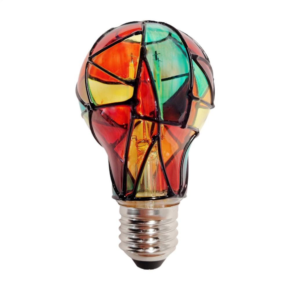 

Цветная лампочка 4 Вт Мозаика Цоколь E26 Цветной свет Рождественское украшение Расписная цветная лампочка Праздничное украшение для домашней вечеринки