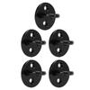 5Pcs Eye Plate Thickened Black Stainless Steel Enhanced Load Bearing Heavy Duty Pad Eye Plate 6mm 0.24in