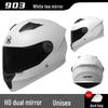 All-Season Electric Motorcycle Helmet with Double Visor for Men and Women - Winter Warm, Full-Face Protection