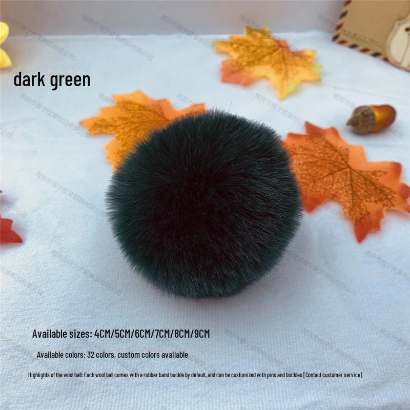 Bunter 5 cm Kunstfellball aus Rex-Kaninchen für selbstgemachten Schmuck, Kleidung und Schuhhut-Dekoration.