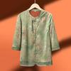 Elderly Women's Chinese Style Seven-Quarter Sleeve Shirt
