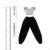 1/6 Female Action Figure Wardrobe, Short Sleeve T Shirt and Pants for 12'' Dolls
