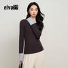 Women's Patchwork Color-Block Knit Top