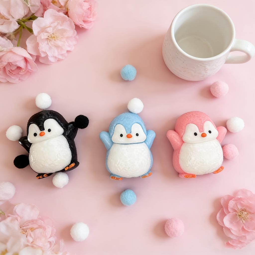 1 Stück Süßes Pinguin Quetschspielzeug, Weiches Dehnbares Stressabbau-Spielzeug, Nicht Verformbares Knet-Fidget für Kinder Erwachsene, Party-Mitgebsel Geschenk