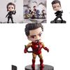 Q Version Of Avengers Captain America Iron Man Thanos Spider-man Miniature Model Decoration For Marvel Fans