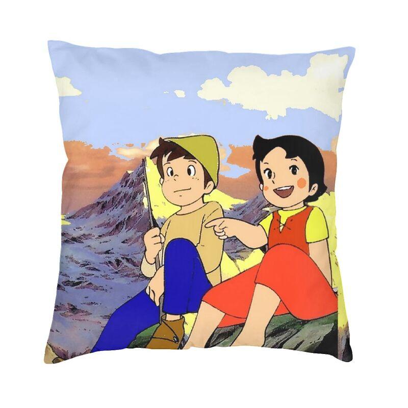 Fashion Heidi Finds The Little Goat Throw Pillow Case Decoration Square Heidi And Peter Cushion Cover 45x45 Pillowcover for Sofa