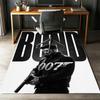 007 James Bond Printed Carpet,Rug,for Office Chair Living Room Bedroom Kitchen Room Decor Gifts.